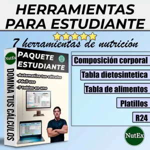 Paquete para estudiantes [7 herramientas indispensables de nutrición]