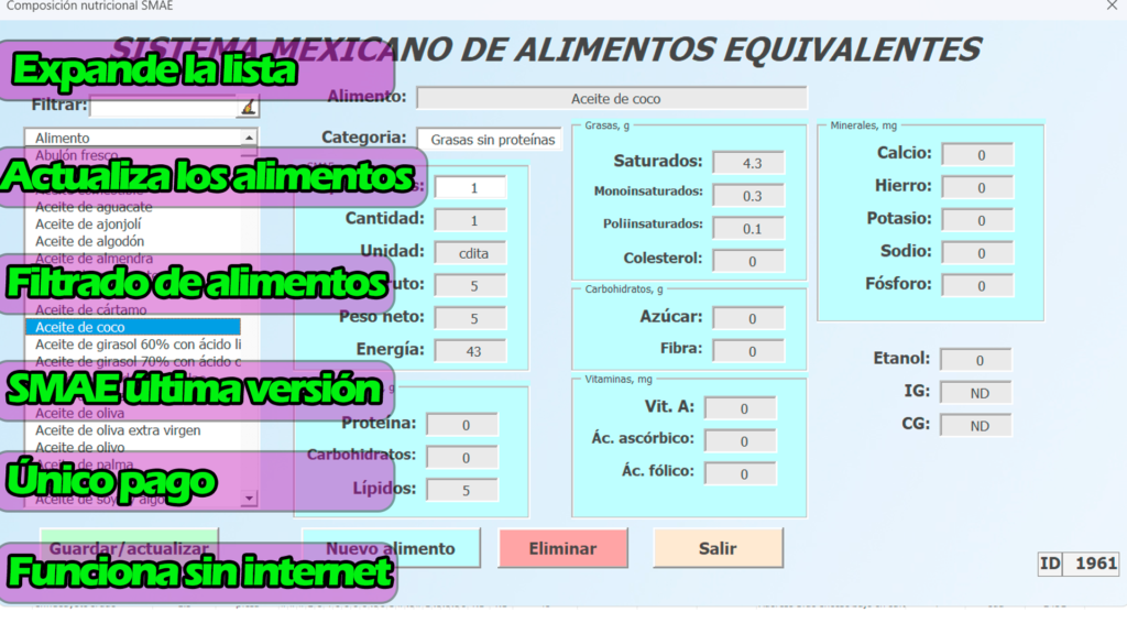 Smae interactivo – NutEx