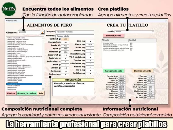 NutriPlate Perú - Crea tus platillos - Imagen 3