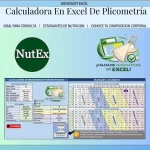 📏 Excel De Cálculo De Plicometría